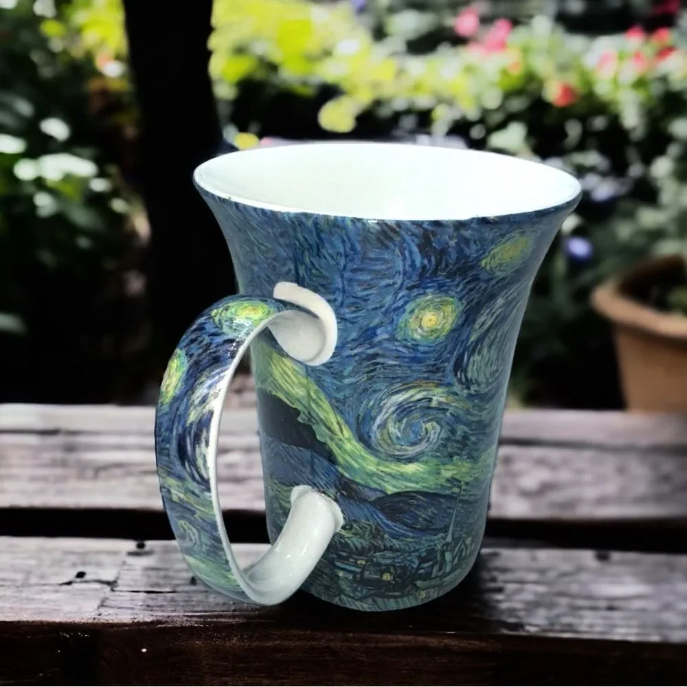 McIntosh Von Gogh Classics l Fine China l 11 oz. Coffee Mug l Starry Night l EUC